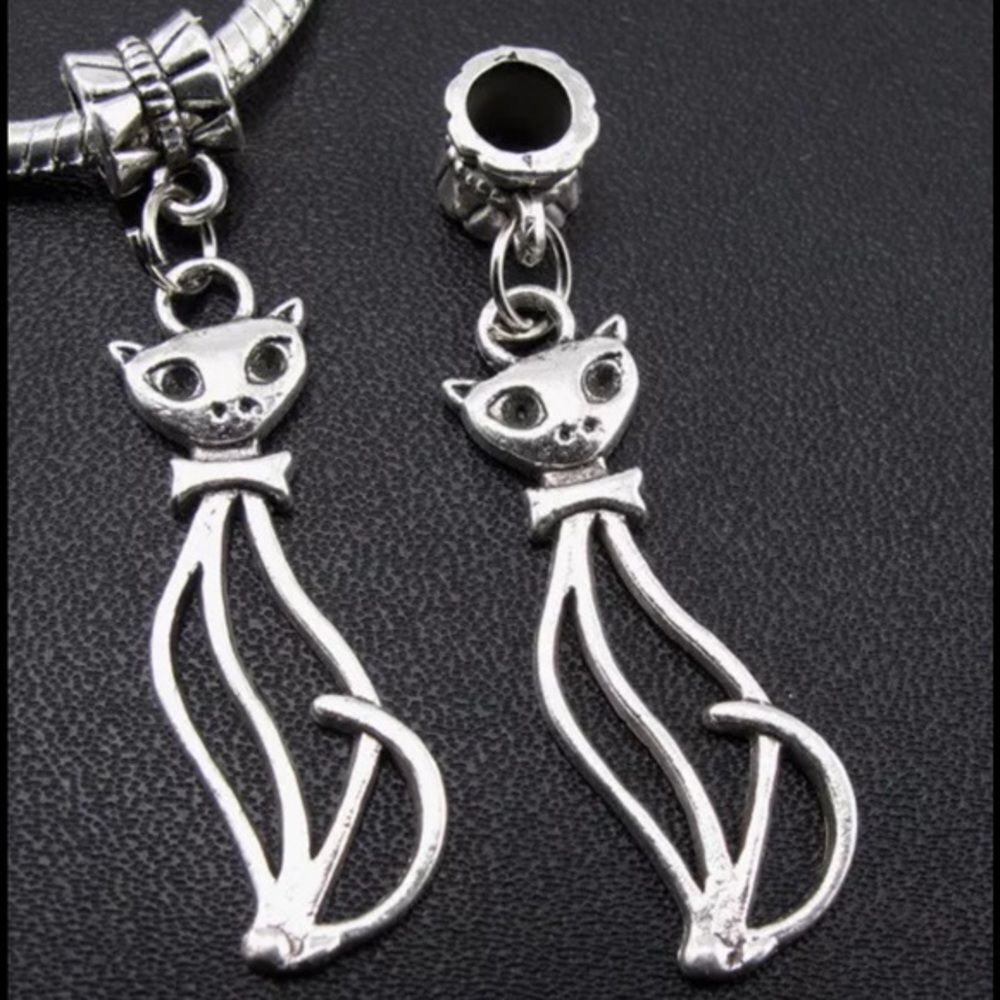 Cute cat charm fits pandora - Picture 1 of 2